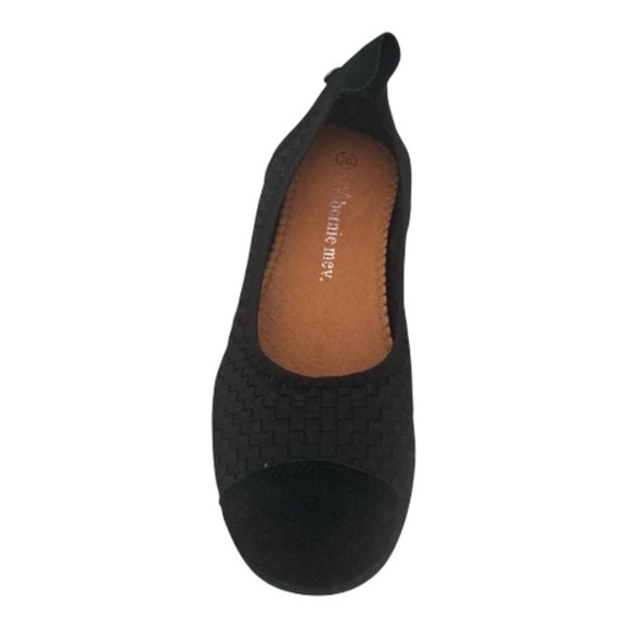 Bernie Mev Bella Me Slip-On Ballet Flat Black Shoe Lightweight Comfort EU 38 NWB - Picture 5 of 7